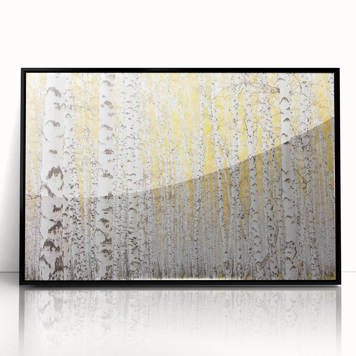 Canvas Art for Dining Area – Serene Birch Tree Forest Wall Decor