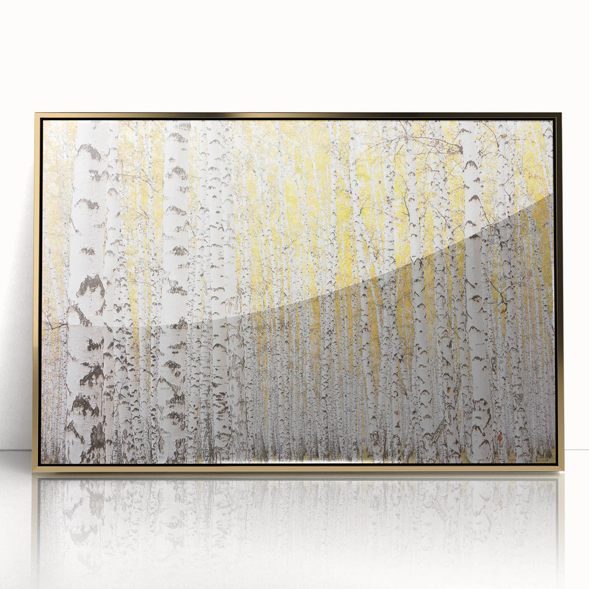 Canvas Art for Dining Area – Serene Birch Tree Forest Wall Decor