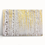 Canvas Art for Dining Area – Serene Birch Tree Forest Wall Decor
