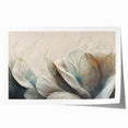 Elegant Floral Living Room Wall Art – Teal & Gold Canvas Print