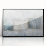 Abstract geometric framed acrylic artwork in black with sharp lines and vibrant colors, showcasing a modern design ideal for contemporary decor.