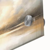 Abstract landscape wall art showcasing vibrant colors and fluid shapes, printed on acrylic glass for a modern aesthetic, ideal for contemporary decor.