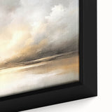 Close-up of a framed abstract landscape wall art piece showcasing vibrant colors and intricate textures, perfect for modern home decor.