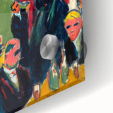 Expressionist Art: Tavern by Kirchner Vibrant Canvas Print