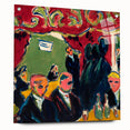 Expressionist Art: Tavern by Kirchner Vibrant Canvas Print