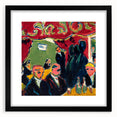 Expressionist Art: Tavern by Kirchner Vibrant Canvas Print