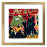 Expressionist Art: Tavern by Kirchner Vibrant Canvas Print