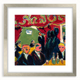 Expressionist Art: Tavern by Kirchner Vibrant Canvas Print