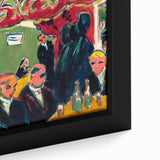 Expressionist Art: Tavern by Kirchner Vibrant Canvas Print