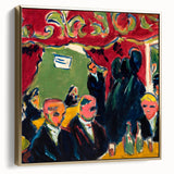 Expressionist Art: Tavern by Kirchner Vibrant Canvas Print