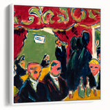 Expressionist Art: Tavern by Kirchner Vibrant Canvas Print