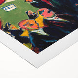 Expressionist Art: Tavern by Kirchner Vibrant Canvas Print