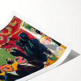 Expressionist Art: Tavern by Kirchner Vibrant Canvas Print