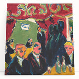 Expressionist Art: Tavern by Kirchner Vibrant Canvas Print