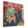 Expressionist Art: Tavern by Kirchner Vibrant Canvas Print