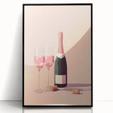 Large abstract wall art featuring intertwined black and white shapes, framed in black acrylic.