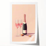 Extra large rolled print featuring a vibrant floral design, ideal for art wall dining room placement.