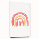 Children’s Wall Decor - Heart Rainbow Kids Room Art Print