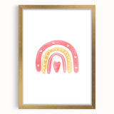 Children’s Wall Decor - Heart Rainbow Kids Room Art Print