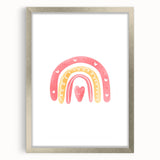 Children’s Wall Decor - Heart Rainbow Kids Room Art Print