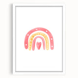 Children’s Wall Decor - Heart Rainbow Kids Room Art Print