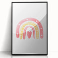 Children’s Wall Decor - Heart Rainbow Kids Room Art Print