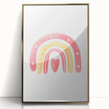 Children’s Wall Decor - Heart Rainbow Kids Room Art Print
