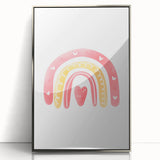 Children’s Wall Decor - Heart Rainbow Kids Room Art Print