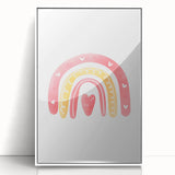 Children’s Wall Decor - Heart Rainbow Kids Room Art Print
