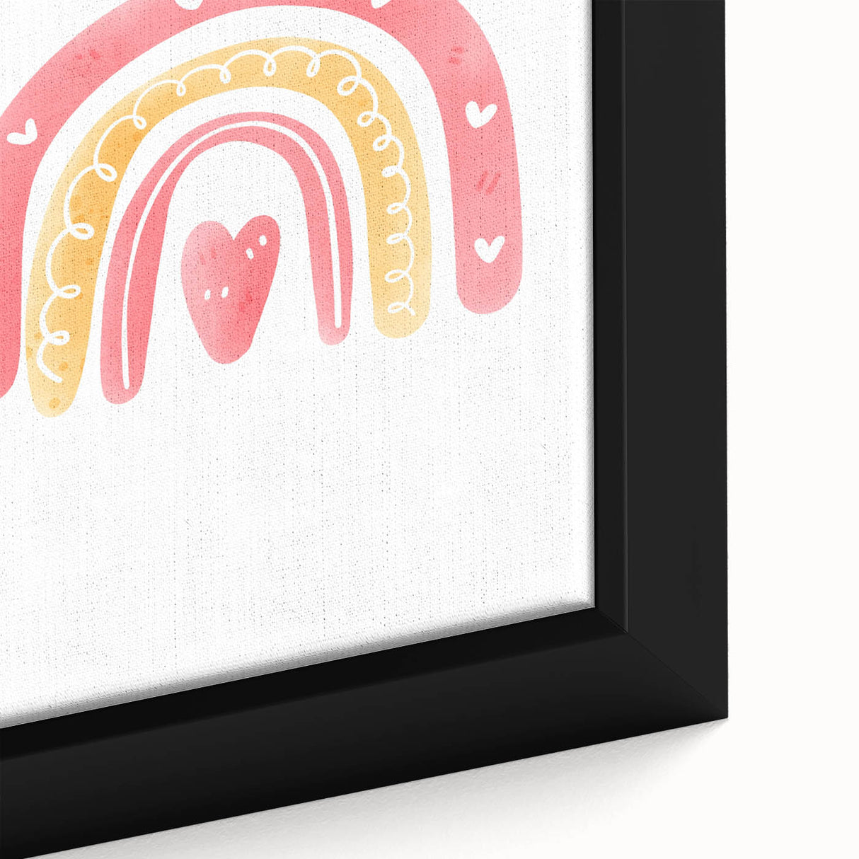 Children’s Wall Decor - Heart Rainbow Kids Room Art Print