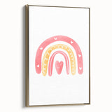 Children’s Wall Decor - Heart Rainbow Kids Room Art Print