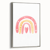 Children’s Wall Decor - Heart Rainbow Kids Room Art Print
