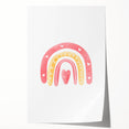 Children’s Wall Decor - Heart Rainbow Kids Room Art Print