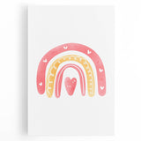 Children’s Wall Decor - Heart Rainbow Kids Room Art Print