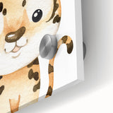 Adorable Leopard Kids Room Wall Art - Nursery Wall Art Print