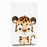 Adorable Leopard Kids Room Wall Art - Nursery Wall Art Print