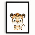 Adorable Leopard Kids Room Wall Art - Nursery Wall Art Print