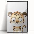 Adorable Leopard Kids Room Wall Art - Nursery Wall Art Print