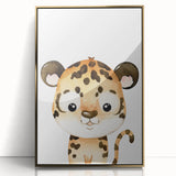Adorable Leopard Kids Room Wall Art - Nursery Wall Art Print