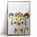 Adorable Leopard Kids Room Wall Art - Nursery Wall Art Print