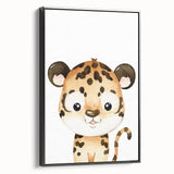 Adorable Leopard Kids Room Wall Art - Nursery Wall Art Print