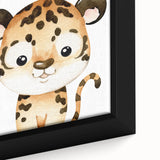 Adorable Leopard Kids Room Wall Art - Nursery Wall Art Print
