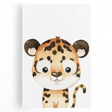 Adorable Leopard Kids Room Wall Art - Nursery Wall Art Print