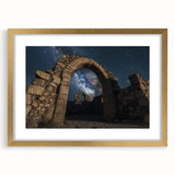 Landscape art print showcasing a canyon scene framed in an elegant gold frame with a white mat, perfect for home decor and enhancing interior aesthetics.