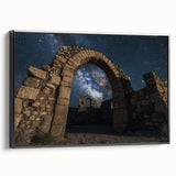 Framed canvas artwork depicting a stunning landscape of canyons in vibrant earth tones, featuring a sleek black frame that enhances the natural beauty of the scene. Ideal for home decor or office settings, this piece evokes a sense of adventure and tranquility.