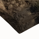 Vibrant close-up of a stretched canvas artwork depicting majestic canyons in rich, earthy hues, perfect for enhancing home decor with natural beauty. Ideal for nature lovers and art enthusiasts seeking a striking landscape piece.