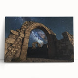 Stretched canvas artwork depicting a vibrant landscape of canyons, showcasing rich earthy tones and intricate details, perfect for home decor or office space enhancement.