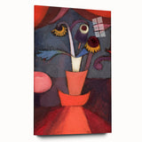 Modern Wall Art: Paul Klee’s Abstract Autumn Flowers in Bold Hues