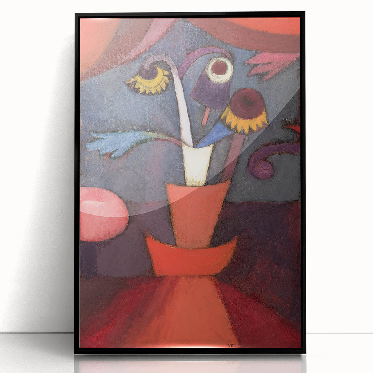 Modern Wall Art: Paul Klee’s Abstract Autumn Flowers in Bold Hues