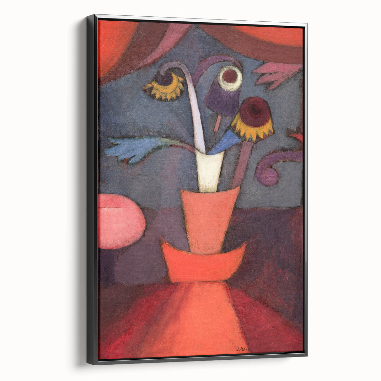 Modern Wall Art: Paul Klee’s Abstract Autumn Flowers in Bold Hues